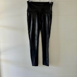 Spanx Faux Leather Leggings | Size Large